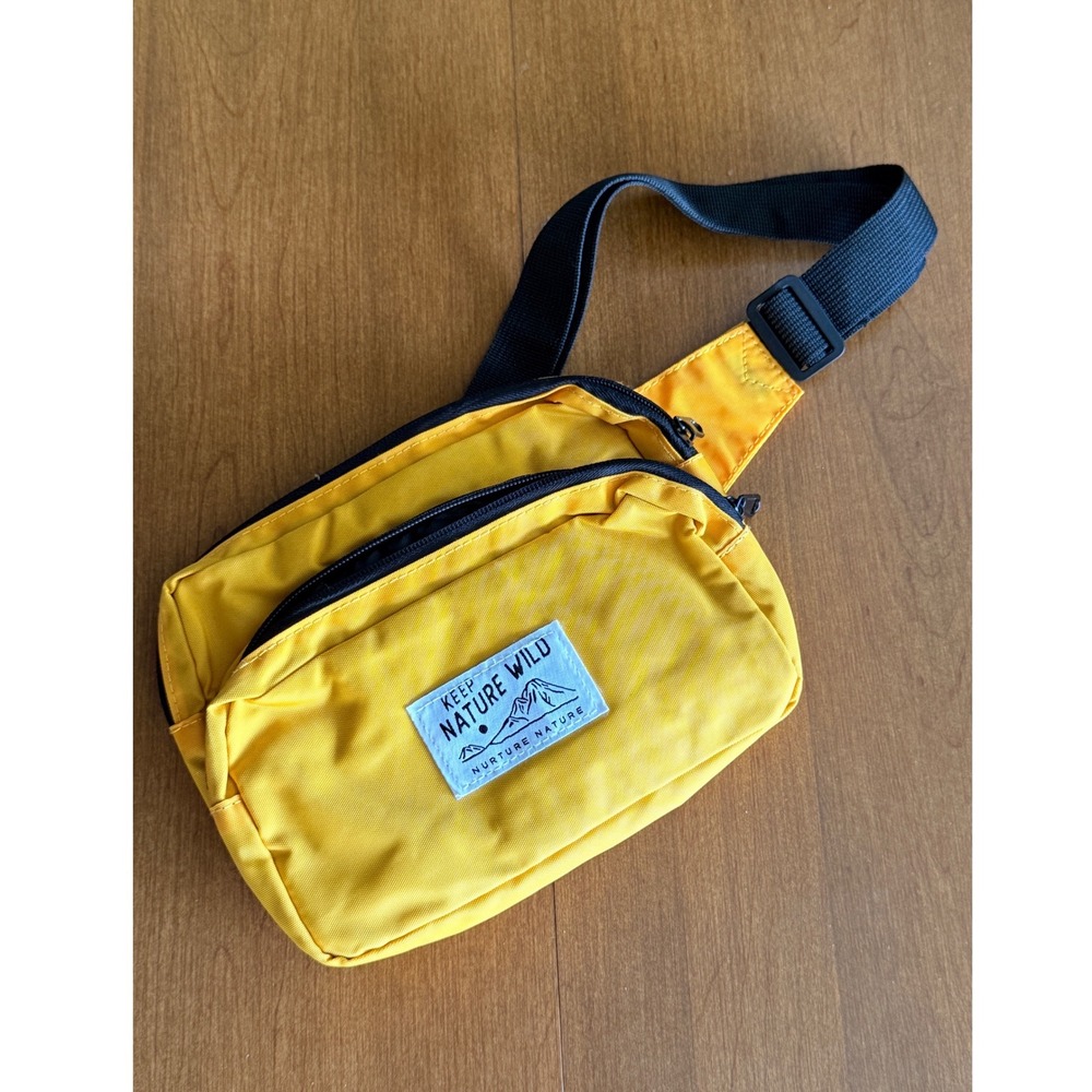 Keep Nature Wild Unisex Eco Nylon Fanny Pack,Yellow, OS